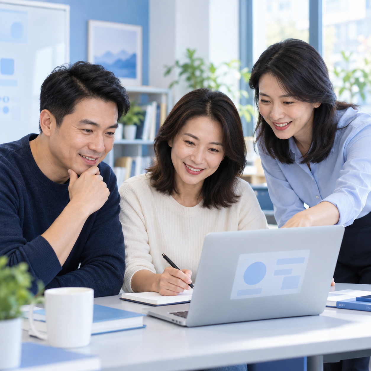 家长学习场景示意 · AI生成
